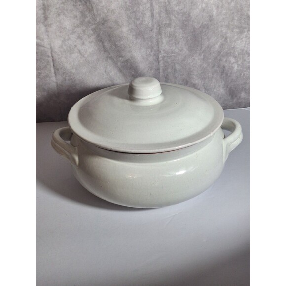 Terrecotte Lotti Handmade In Italy Terracotta Serving Bowl with Lid White EUC - Picture 5 of 10